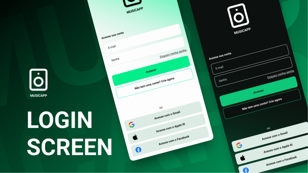 Imagem - Music App Login Screen